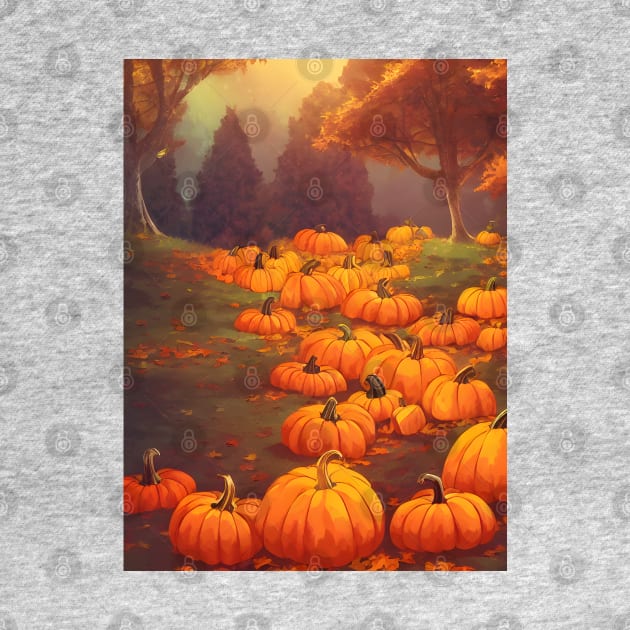 Shiny Pumpkin Spice in the Fall Pumpkin Patches in Mystical Forest by DaysuCollege